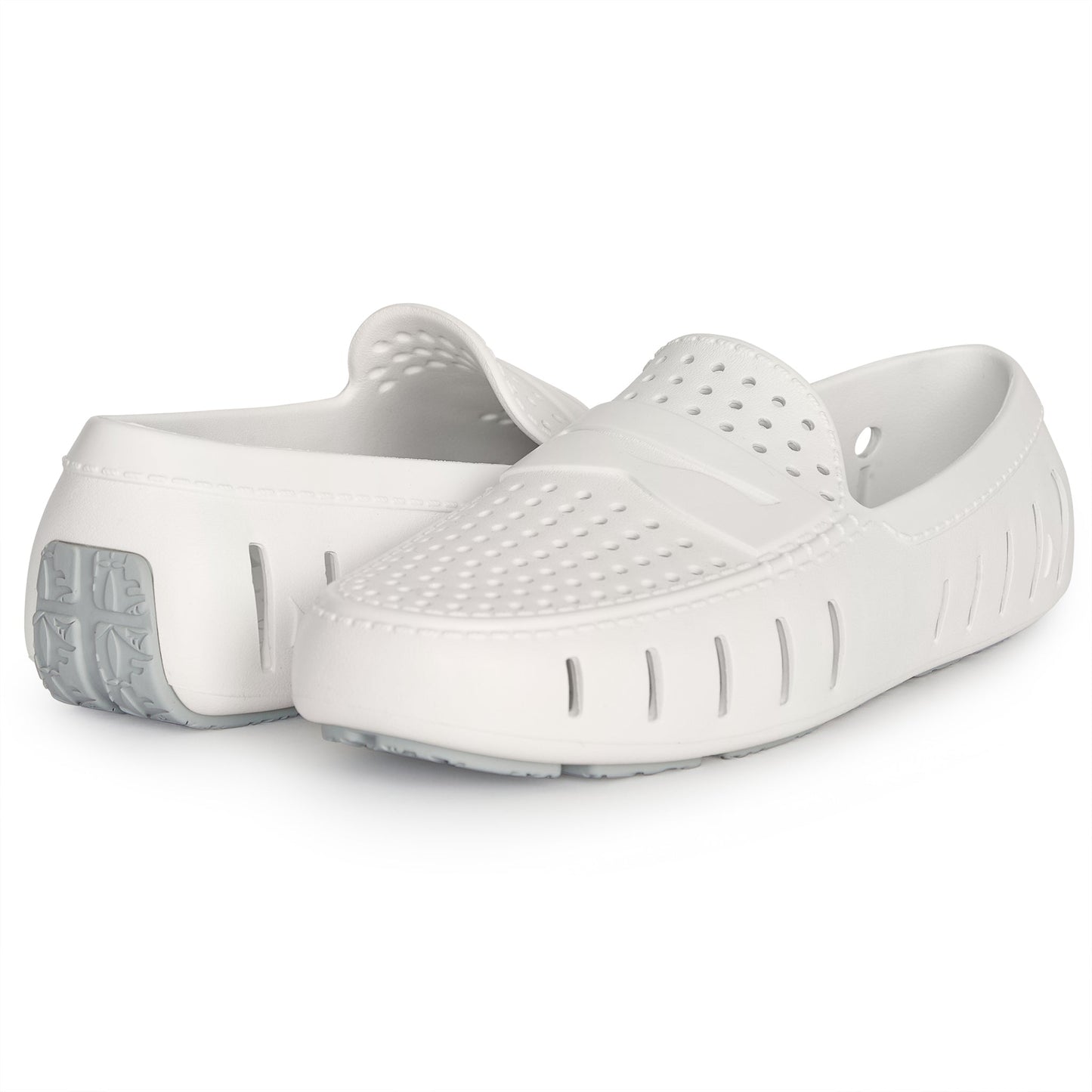 Men's Country Club Bright White Harbor Mist Gray Loafers