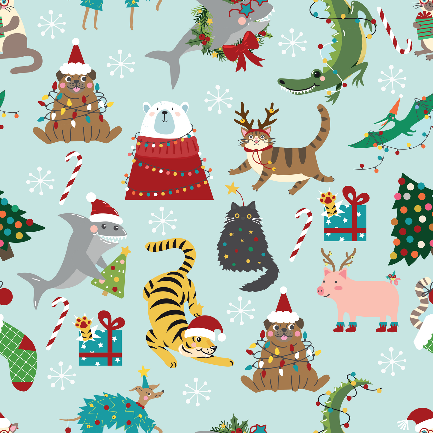 Crackling Christmas Women's Pajama Set