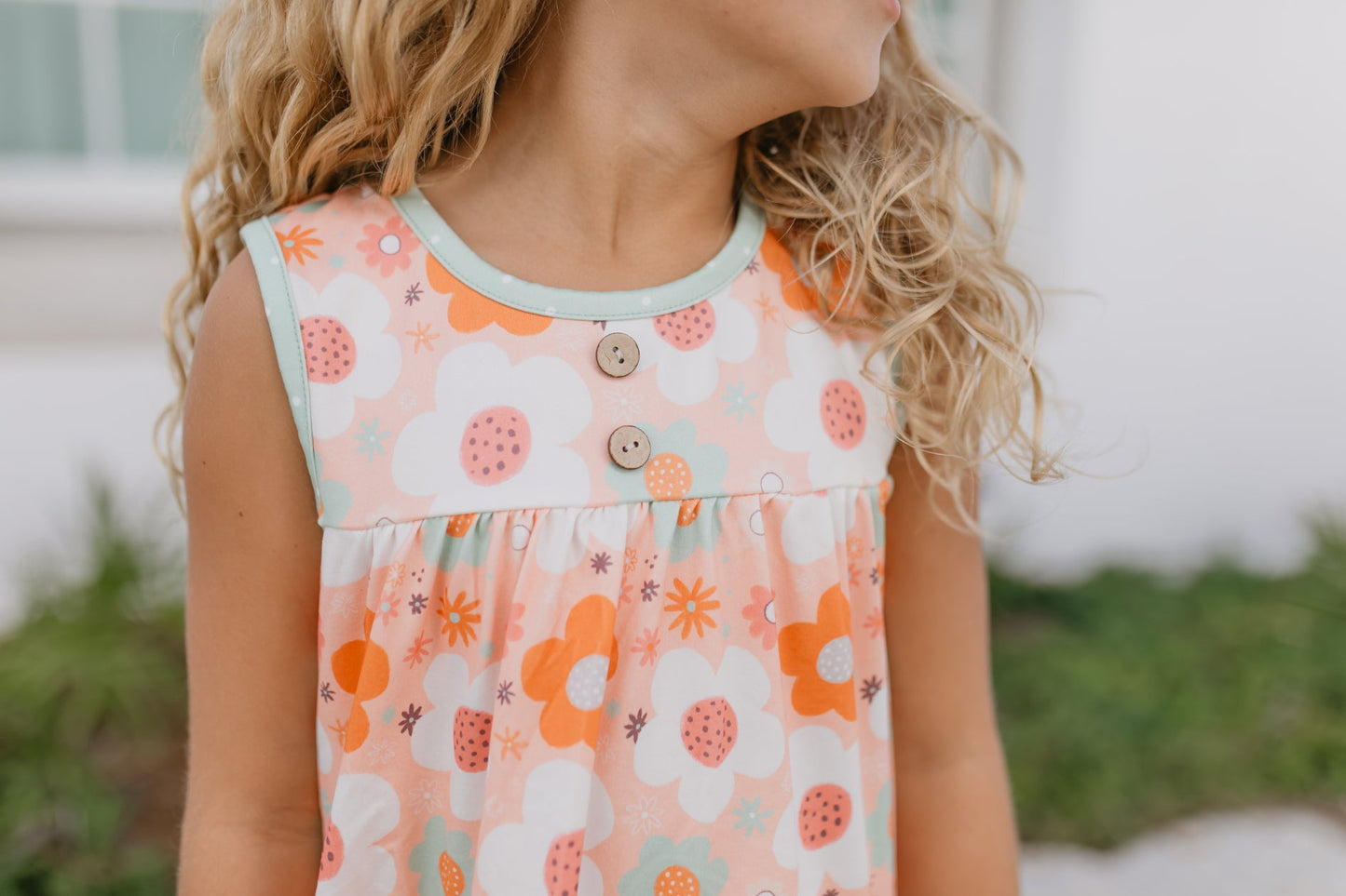 Camel Floral Short Set