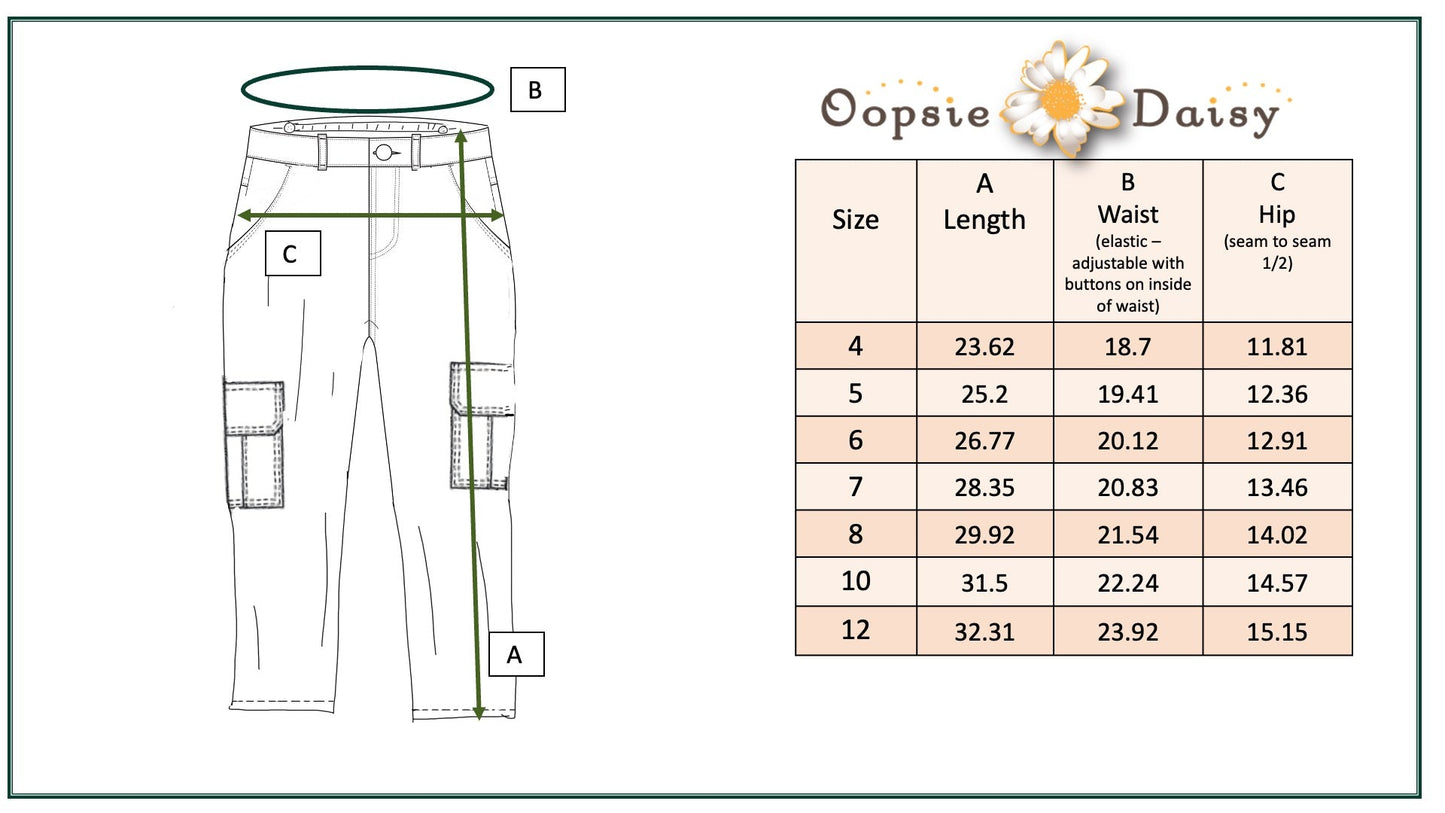 Khaki Denim Cargo Pants