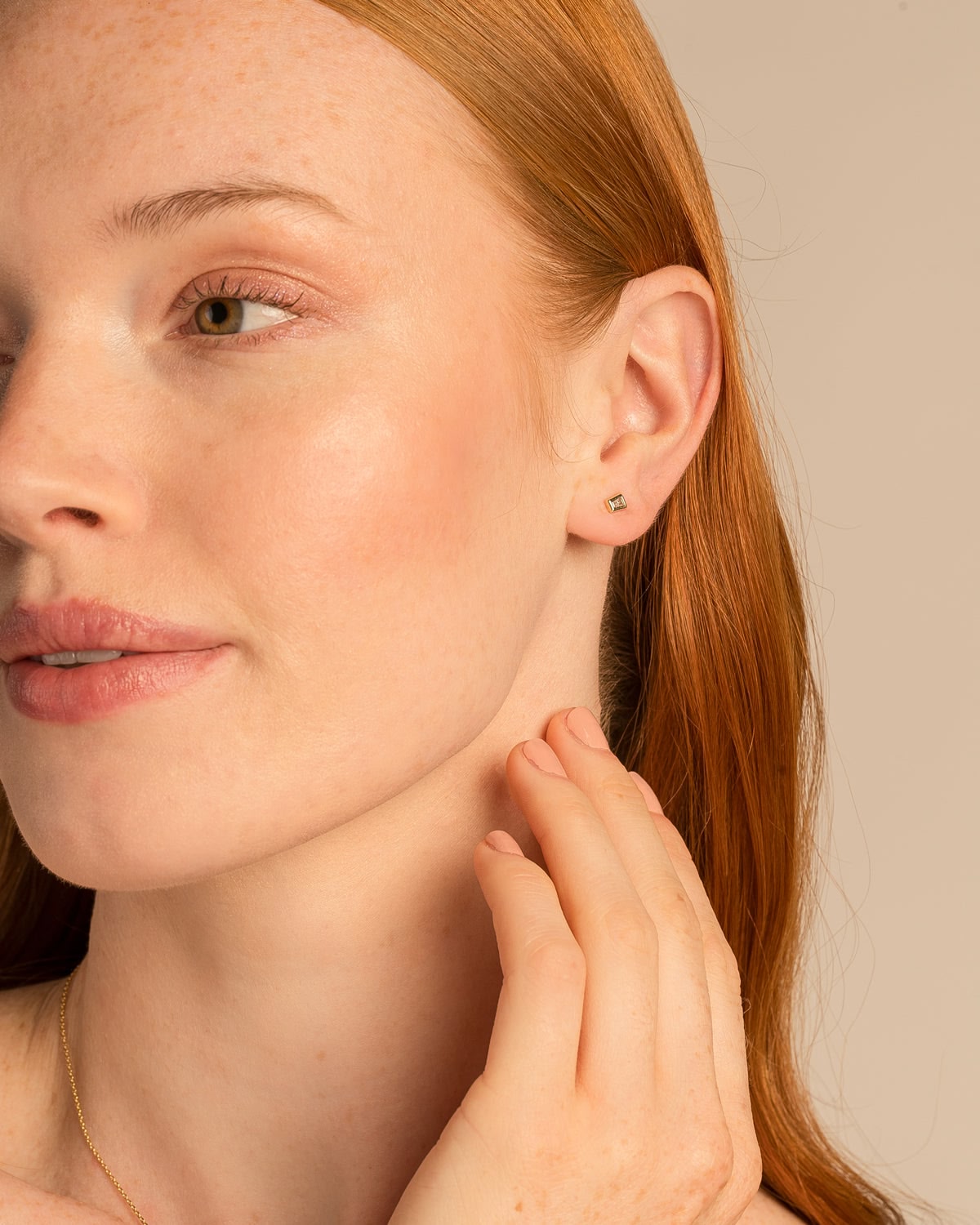 Radiance Baguette Stud Earrings