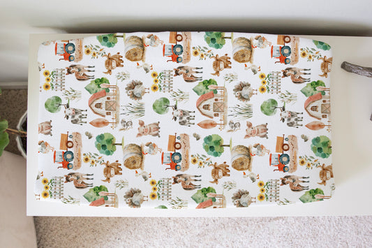 Changing Pad Cover - Farm Life