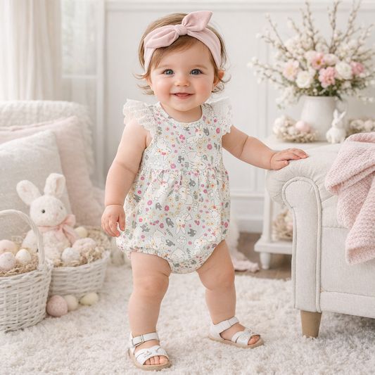 Baby Girl's Cottontail Garden Bamboo Bodysuit