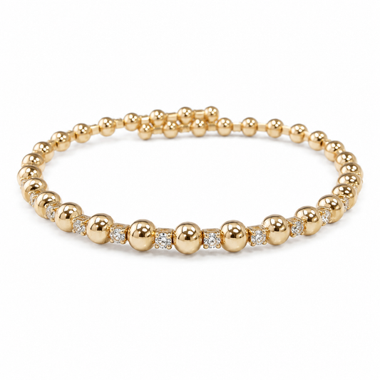 Allie CZ Beaded Bracelet