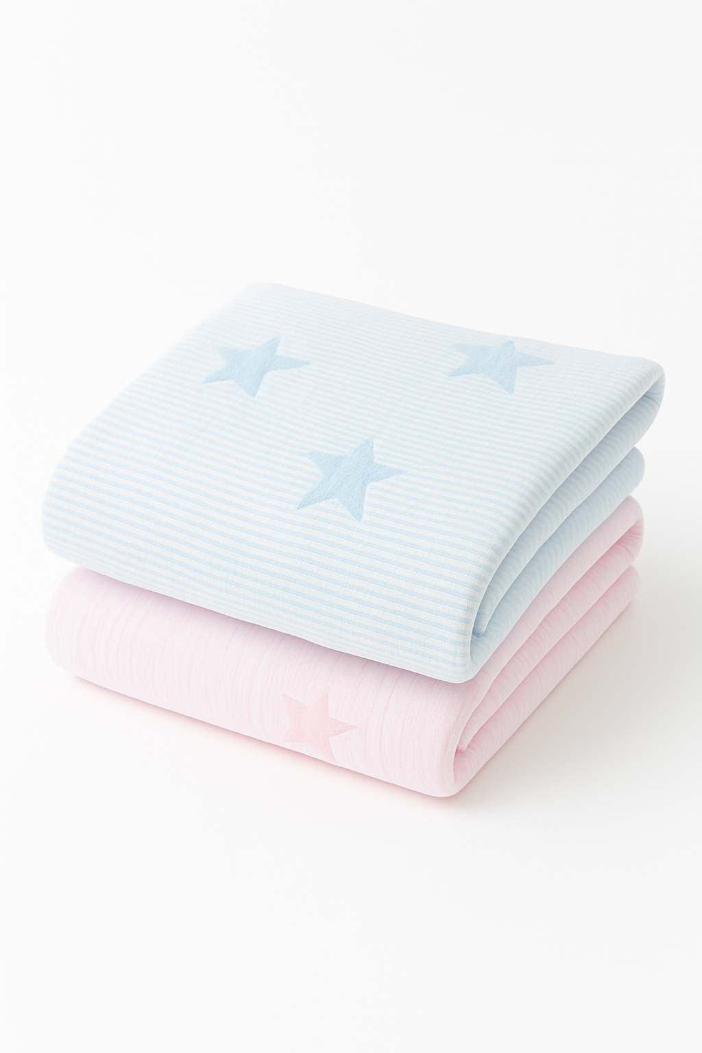 Seersucker with Stars Baby Blanket
