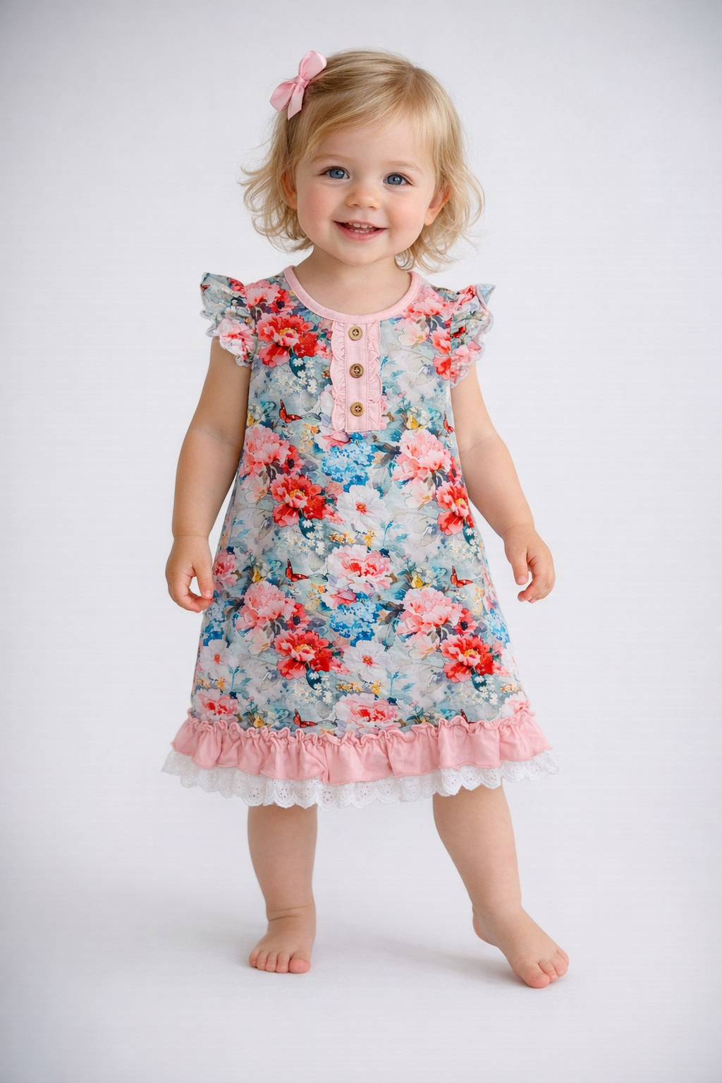 Flora Mae | Ruffle Toddler Gown