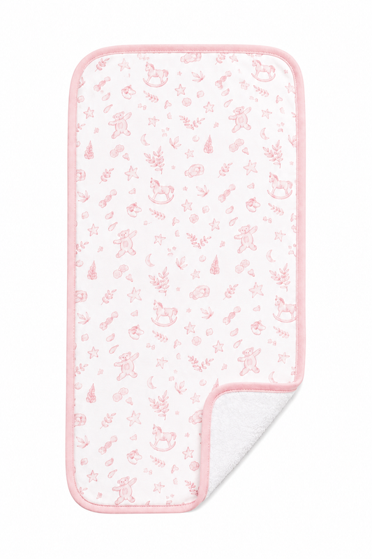A Little Baby - Girls Burp Cloth