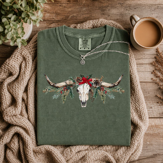 *Christmas Longhorn Tee