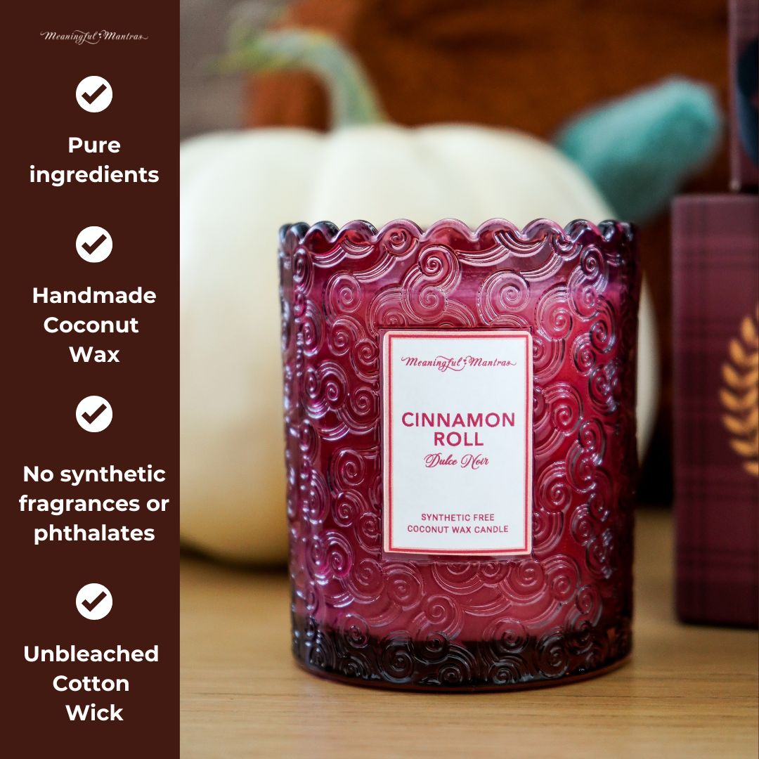 Cinnamon Roll Natural Candle 8oz Kaia Collection