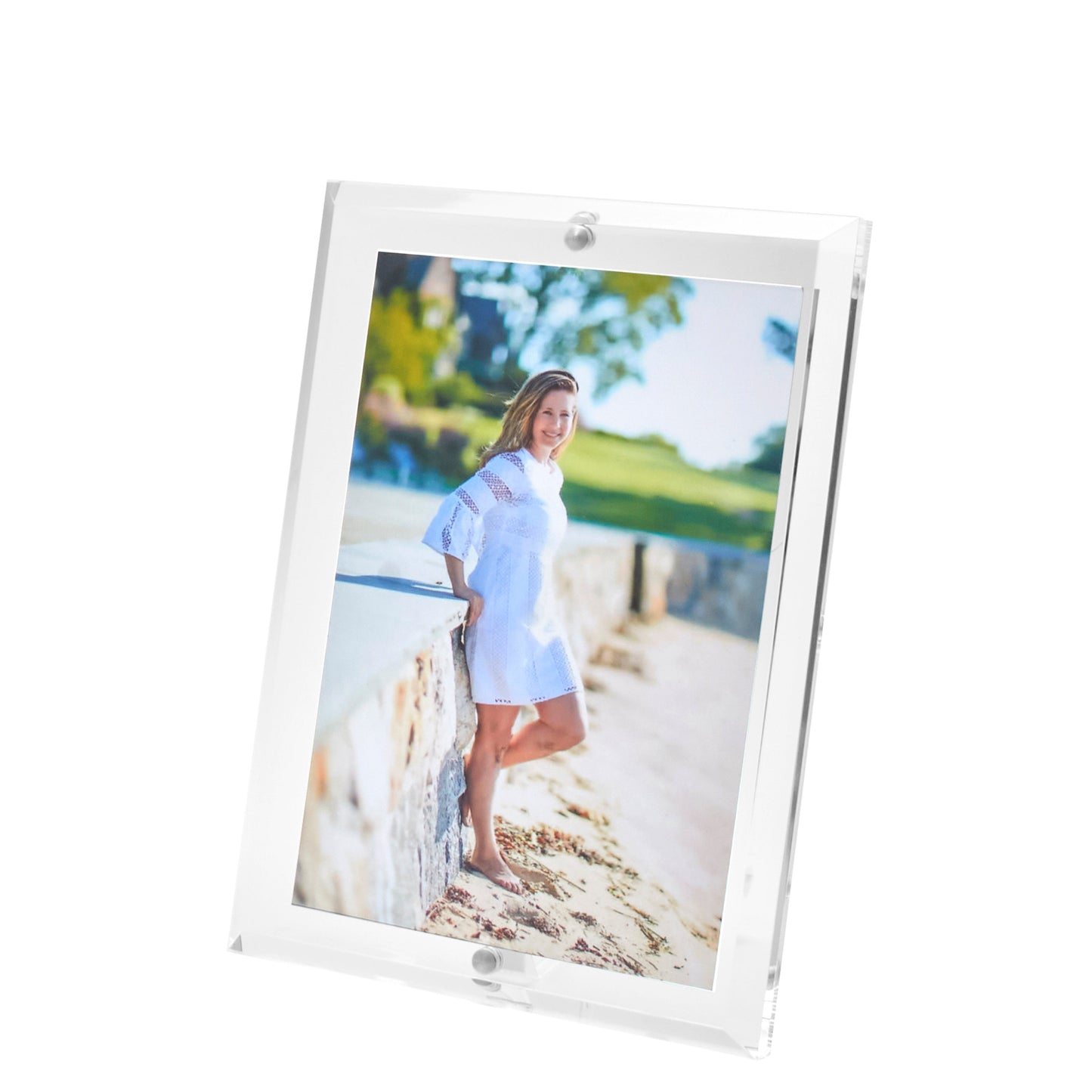 Clear Acrylic 4" x 6" Beveled Frame