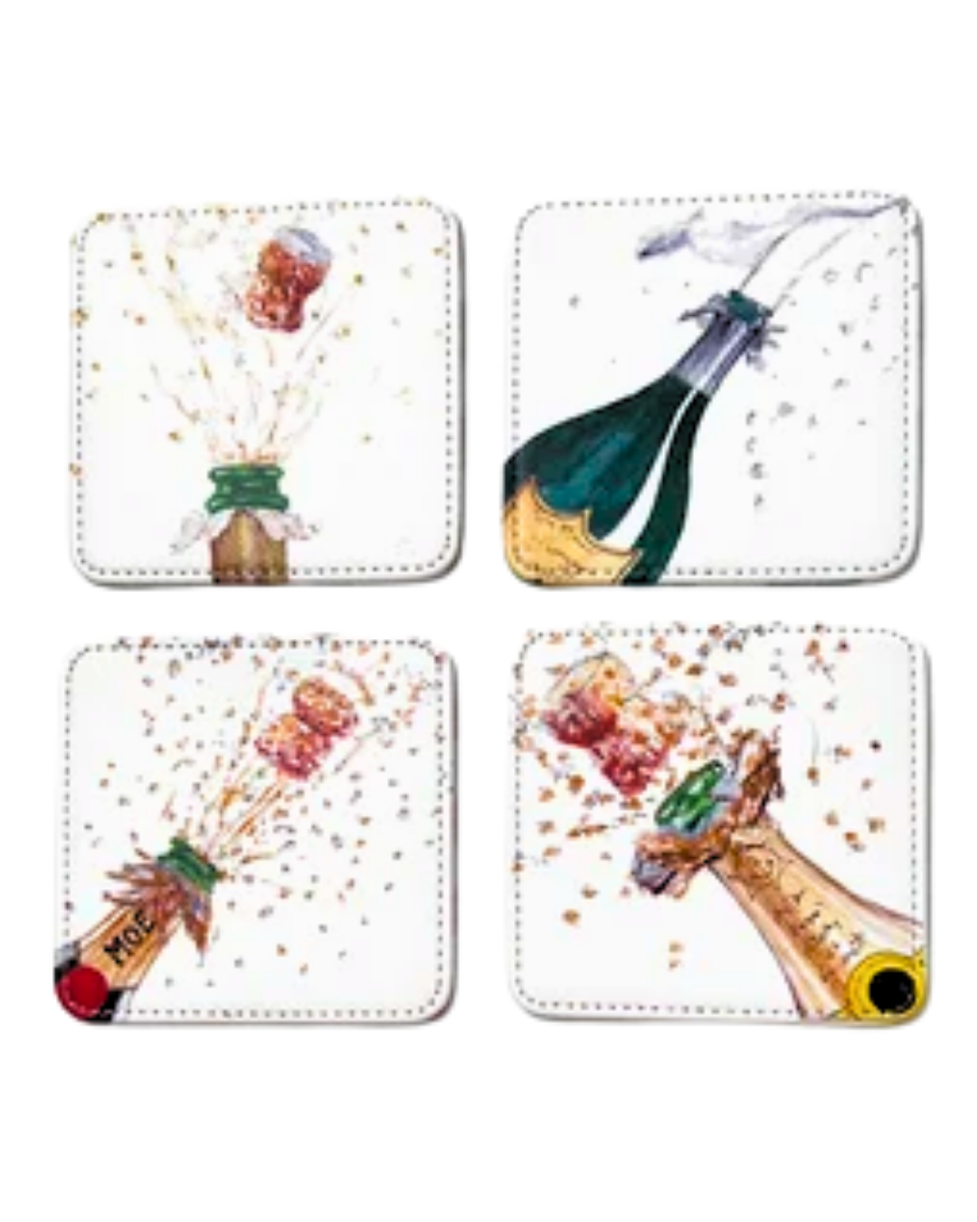 Bubbly Time Coasters Set of 4