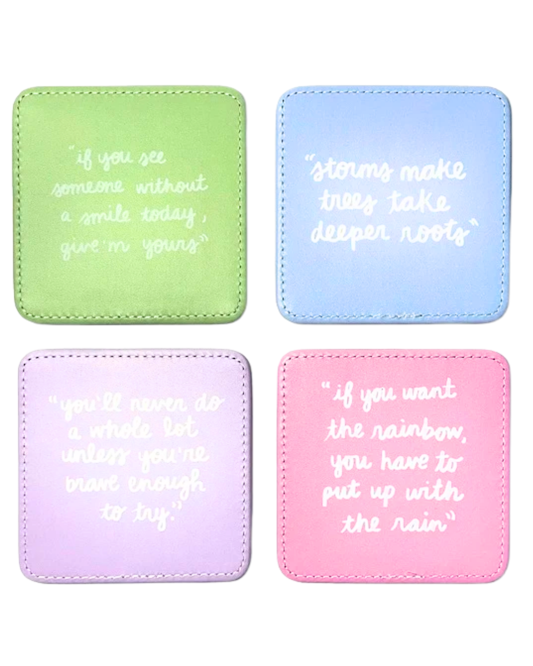 We Love Dolly Coasters, Set of 4