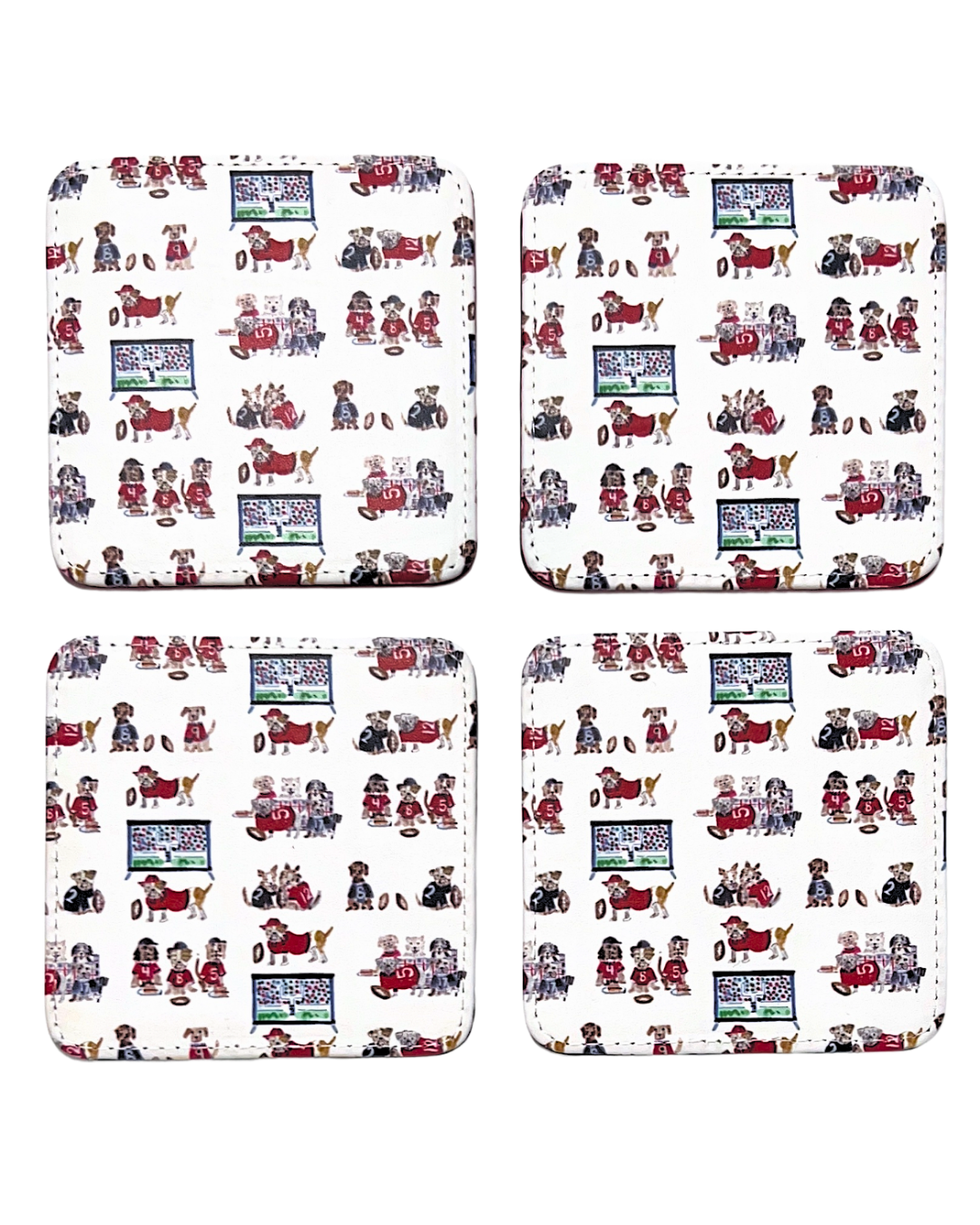 Go Dawgs Coasters, Set of 4