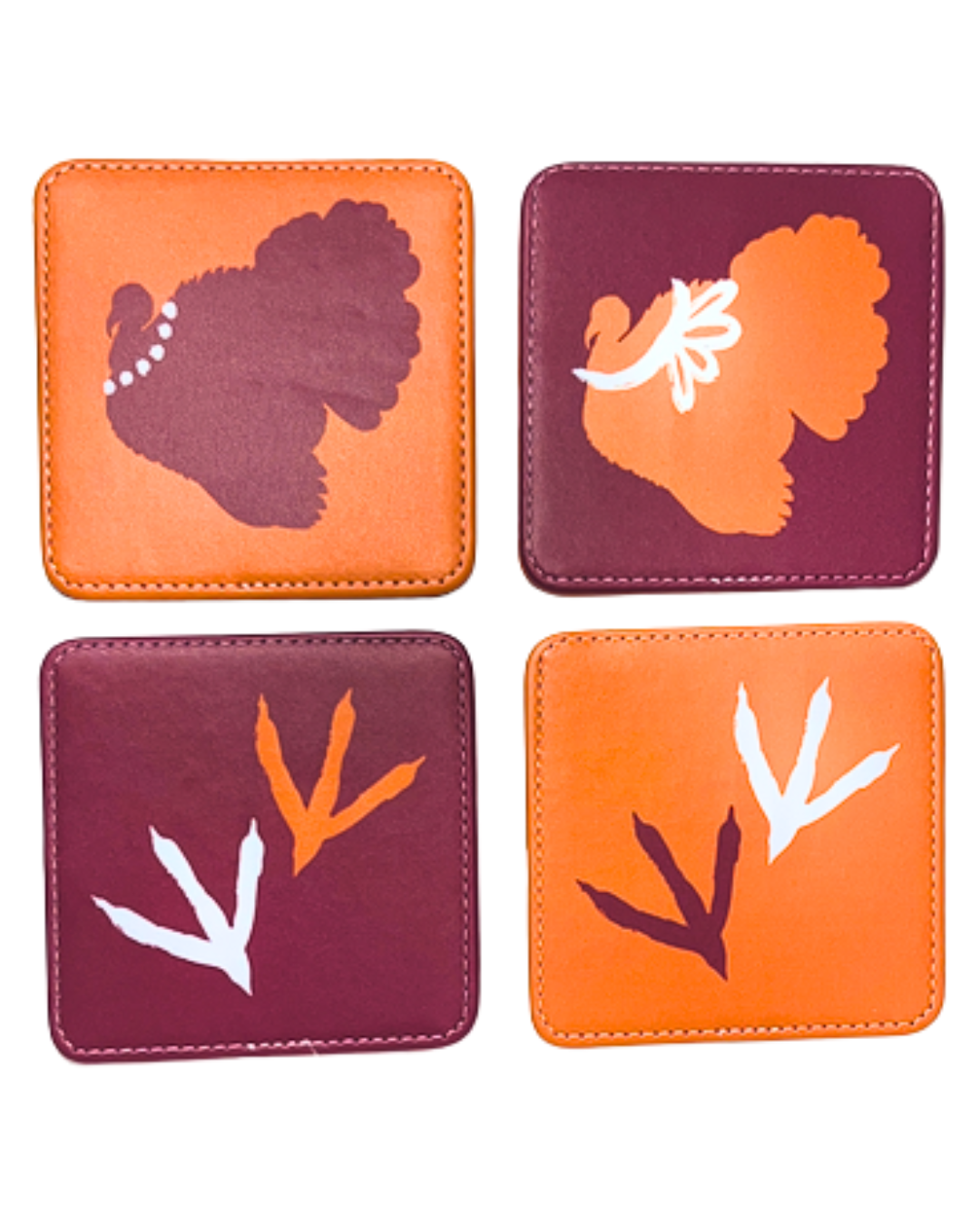 Spirit Hokies Coasters, Set of 4