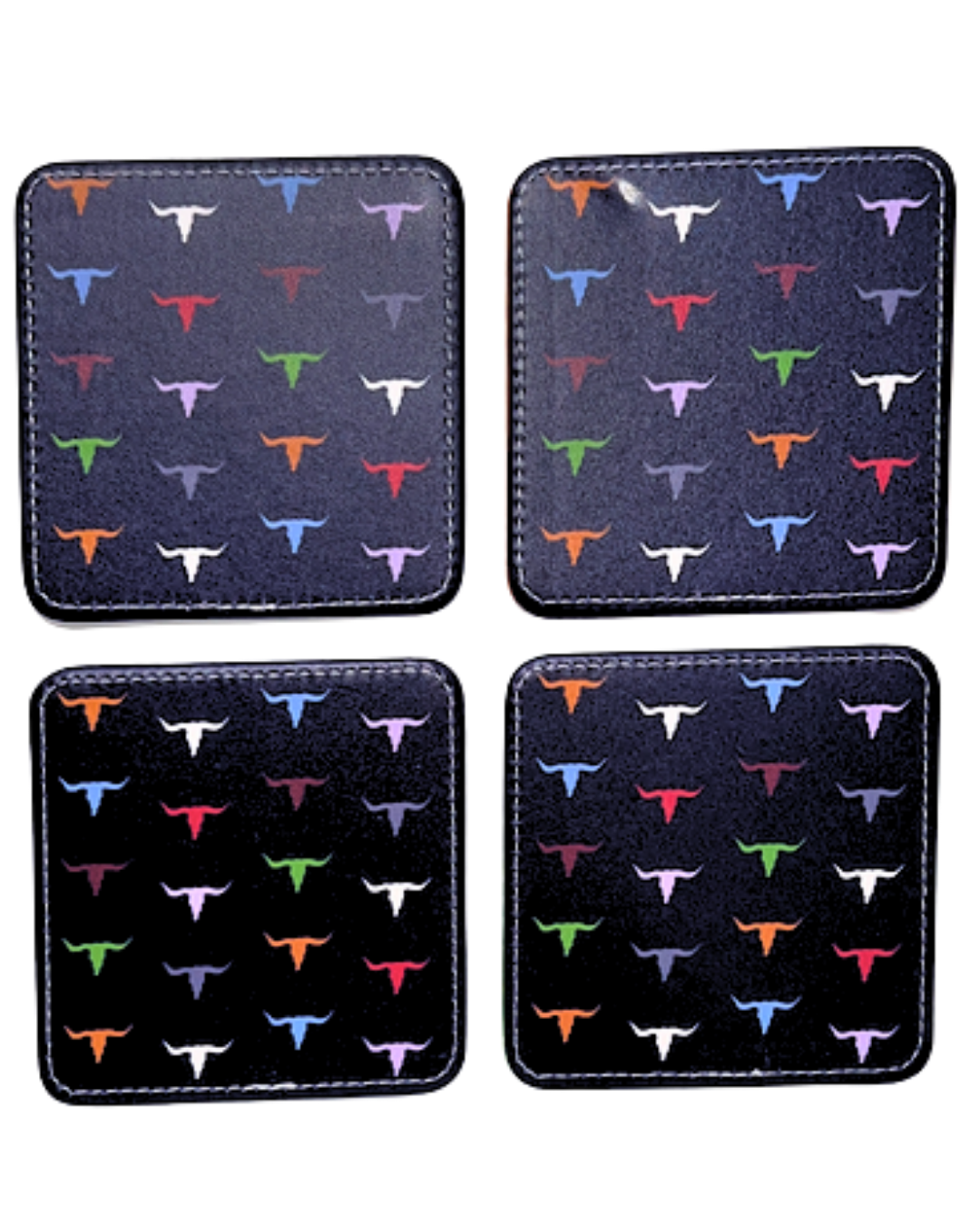 Longhorn Coasters, Set of 4