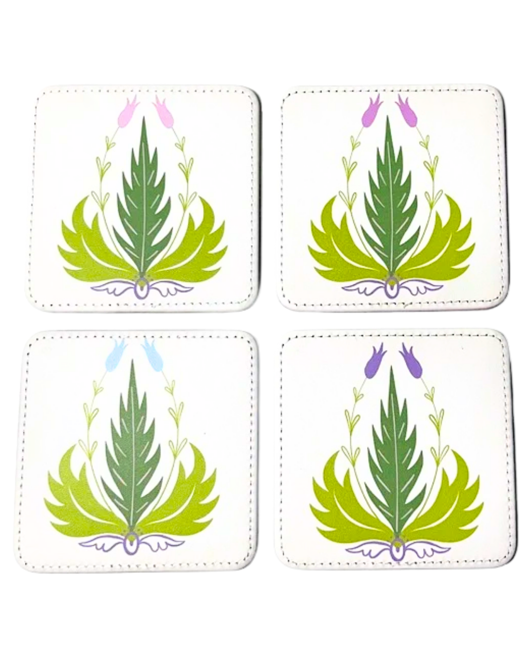 Moon Tiger Coasters, Set of 4