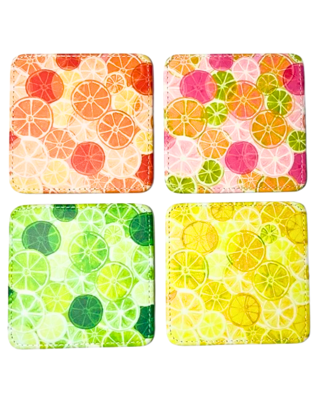Squeeze The Day Coasters, Set of 4