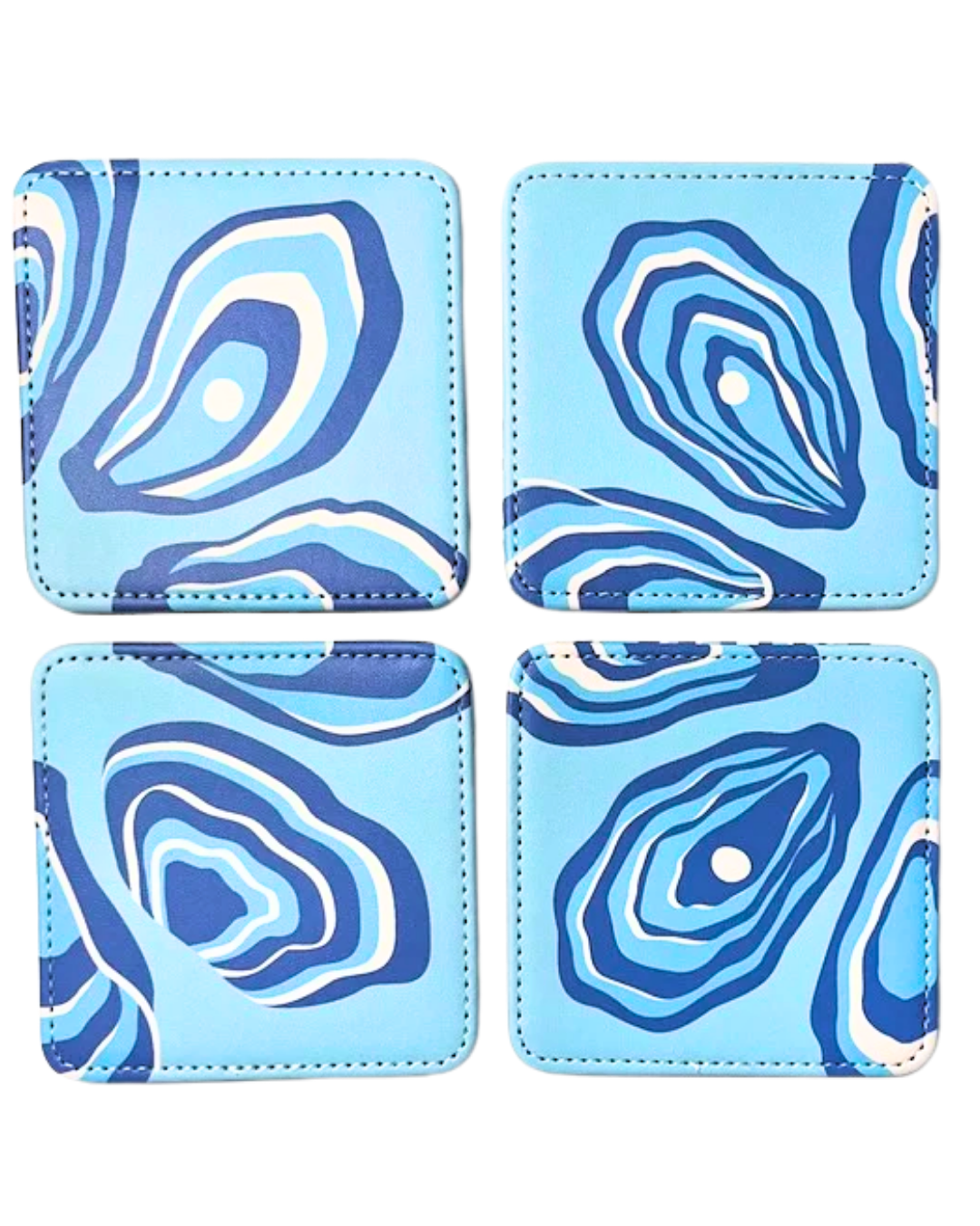 Oyster Twist Coasters, Set of 4