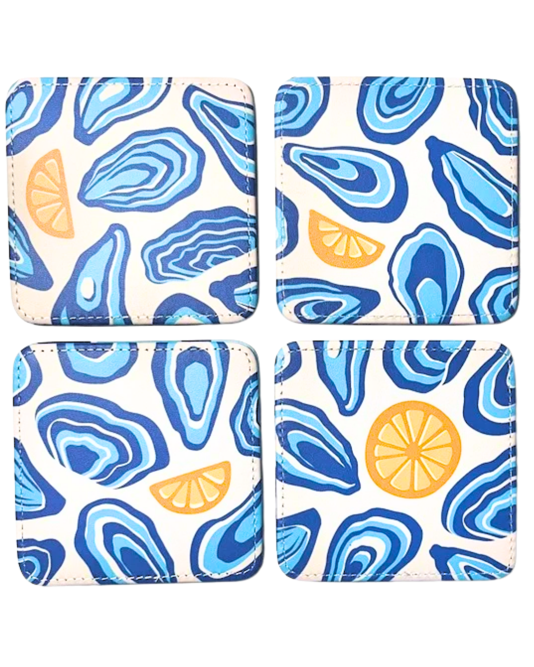 Oyster Twist Coasters, Set of 4
