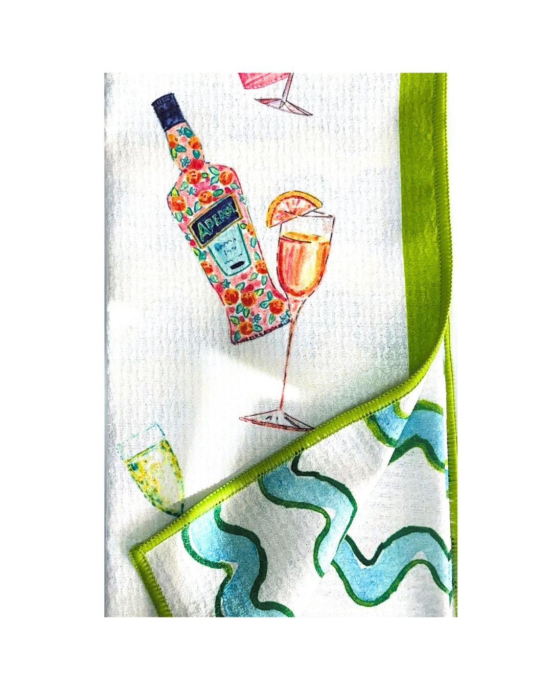 Cocktails Double-Sided Tea Towel
