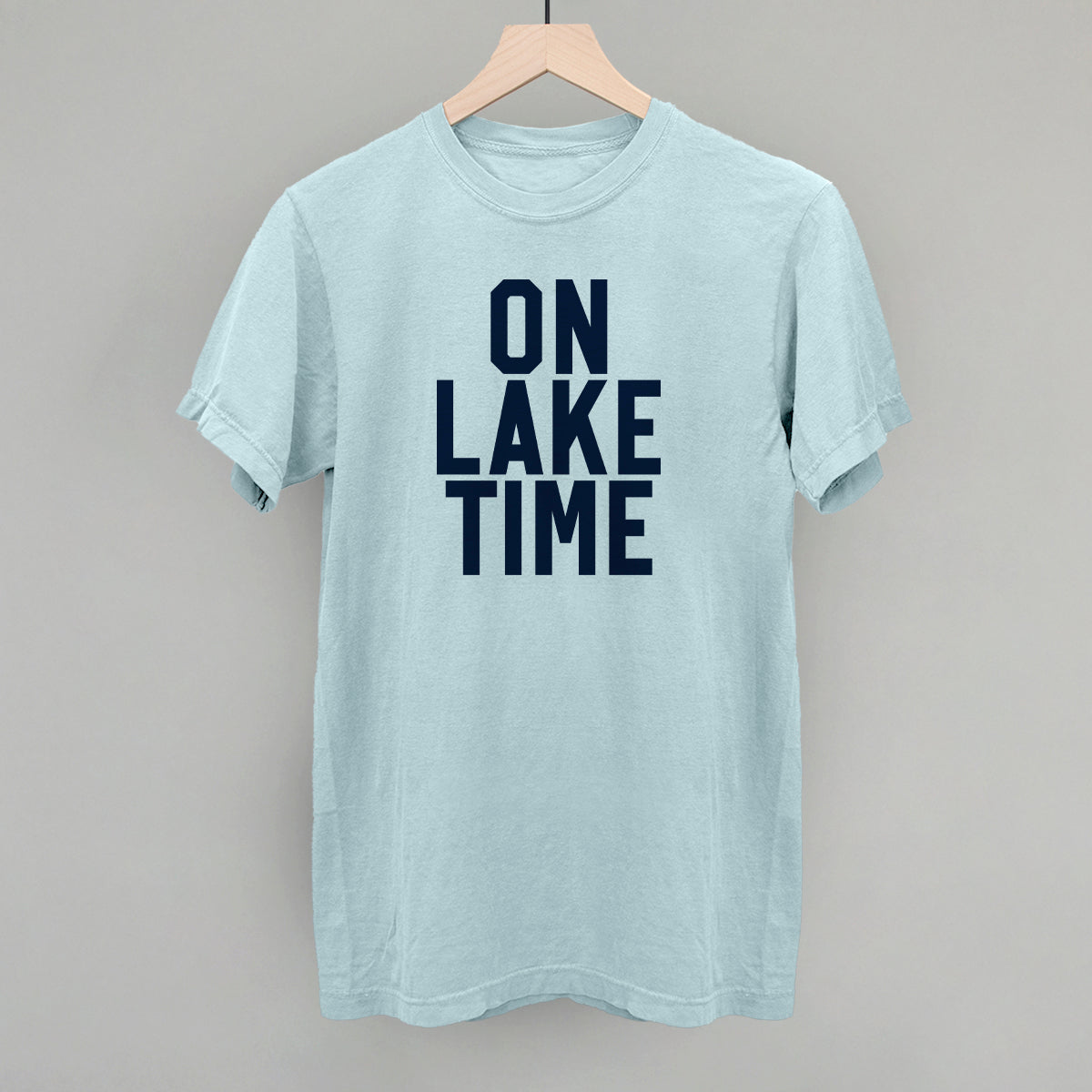 On Lake Time Block Letters