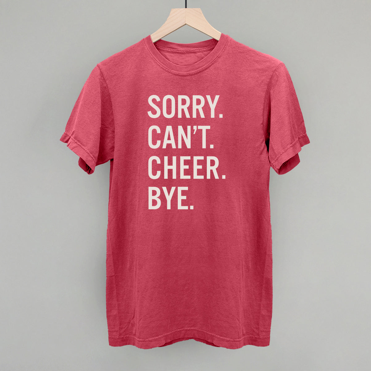 Sorry Can't Cheer Bye