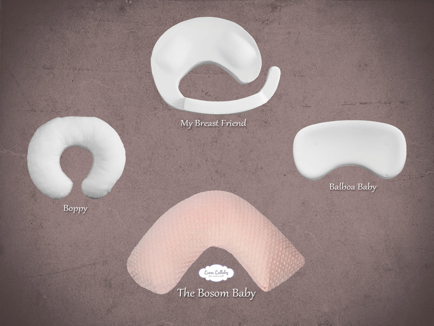 Award-Winning Nursing Pillow - Ivory Dot Design | Ergonomic Breastfeeding Support | Luna Lullaby