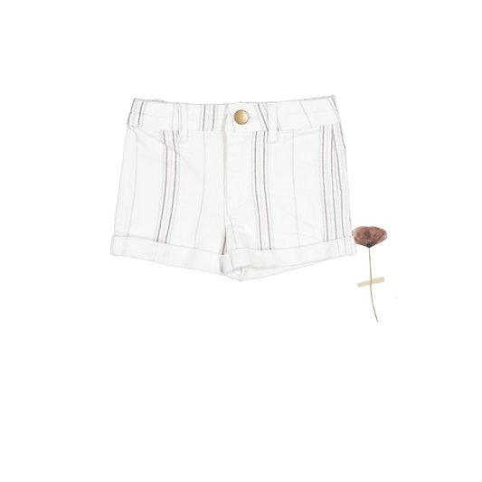 The Denim Short - Mist Stripe