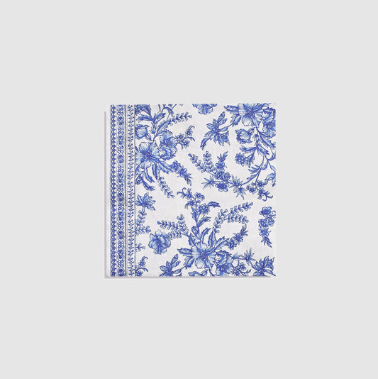 Blue Toile Large Napkins (25 per pack)