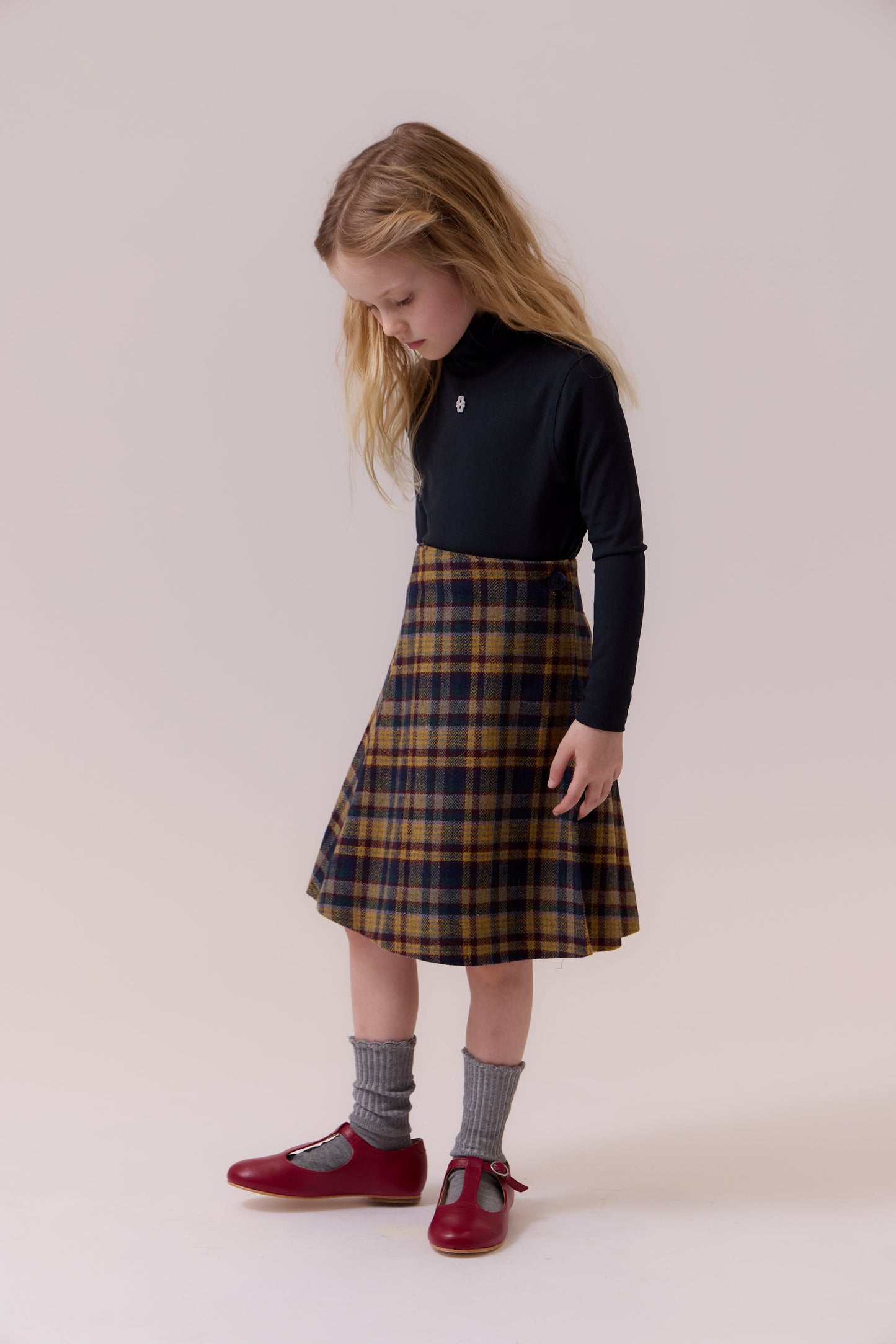 Aria Plaid Wrap Skirt
