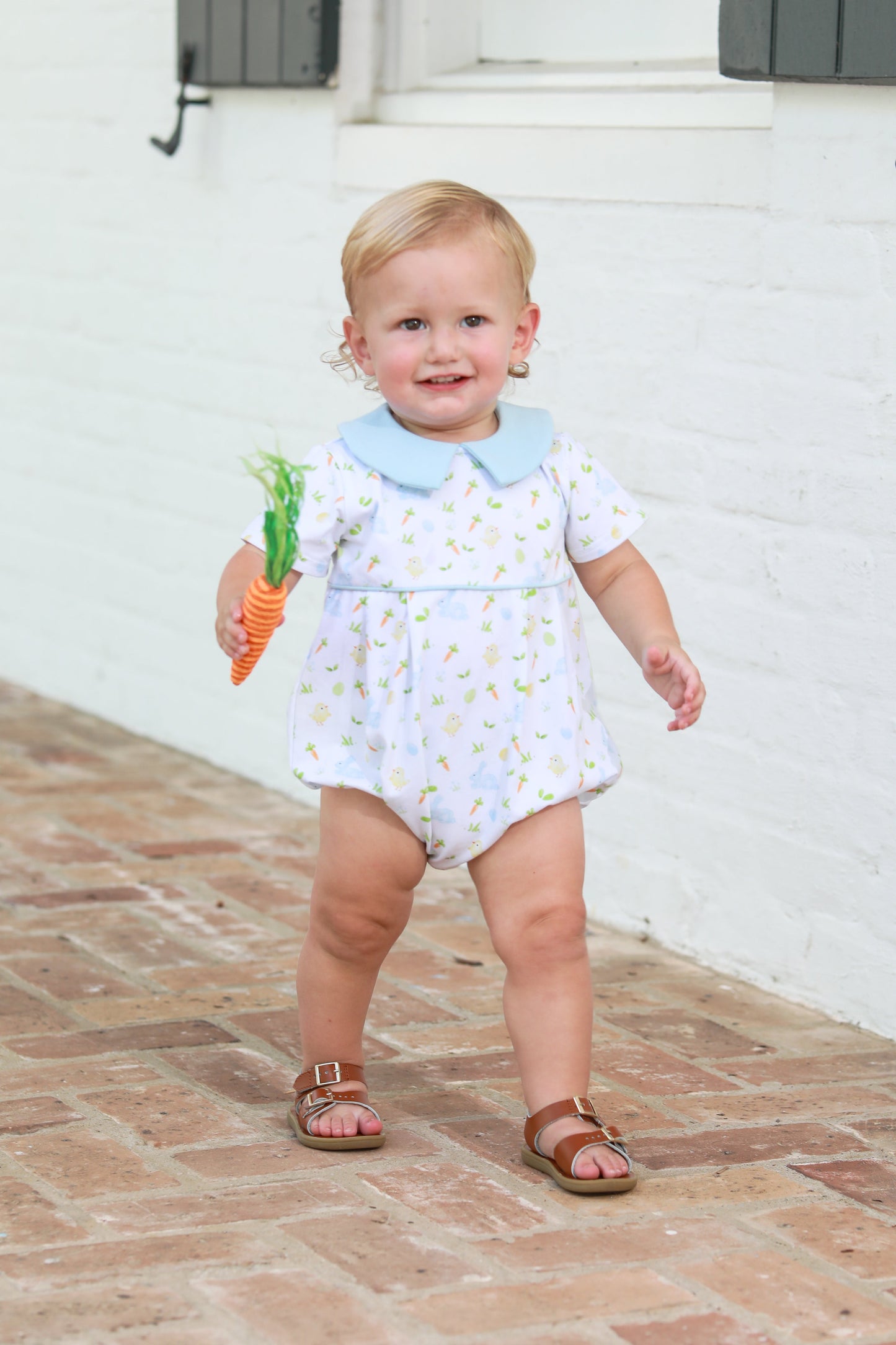 Blue Cottontail Bubble – Baby Boy Easter Outfit