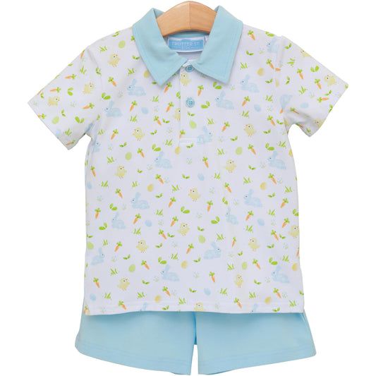 Boys Cottontail Polo Short Set – Spring & Easter Outfit