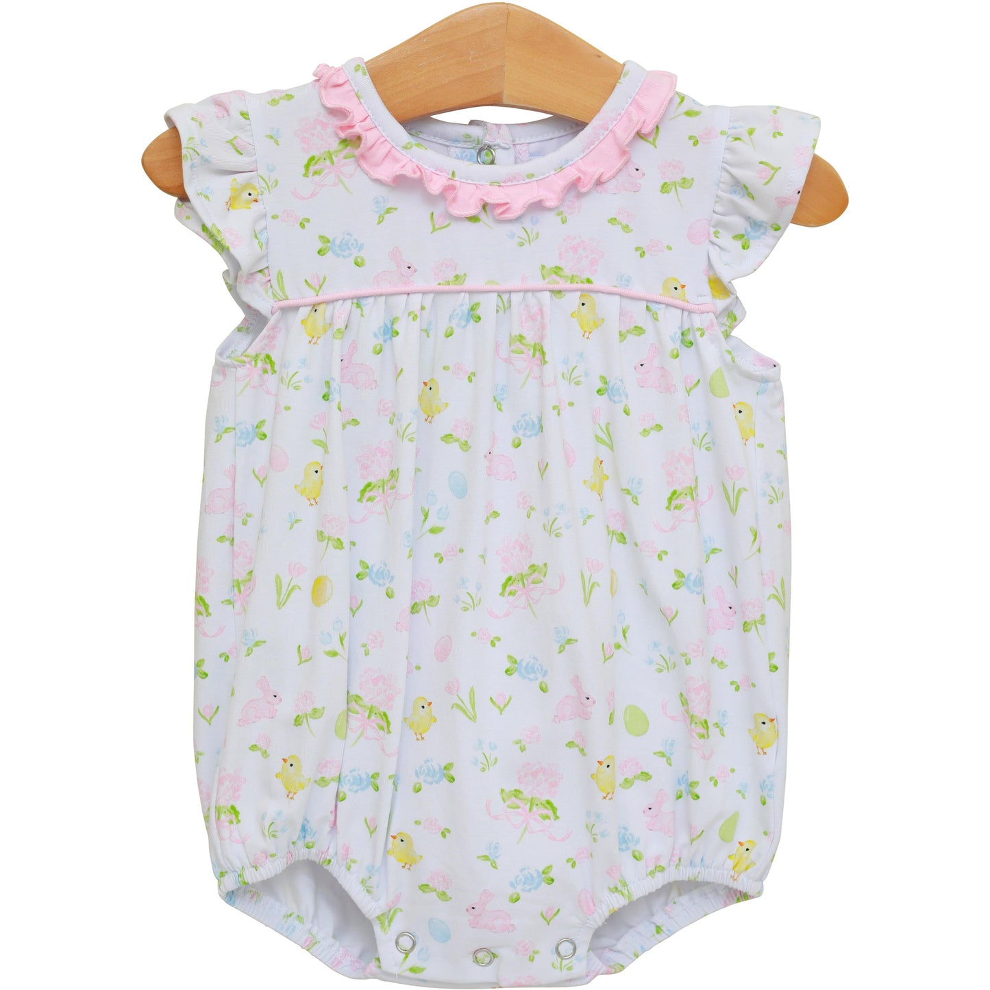 Cottontail Garden Ruffle Bubble – Girls Easter Bubble Outfit