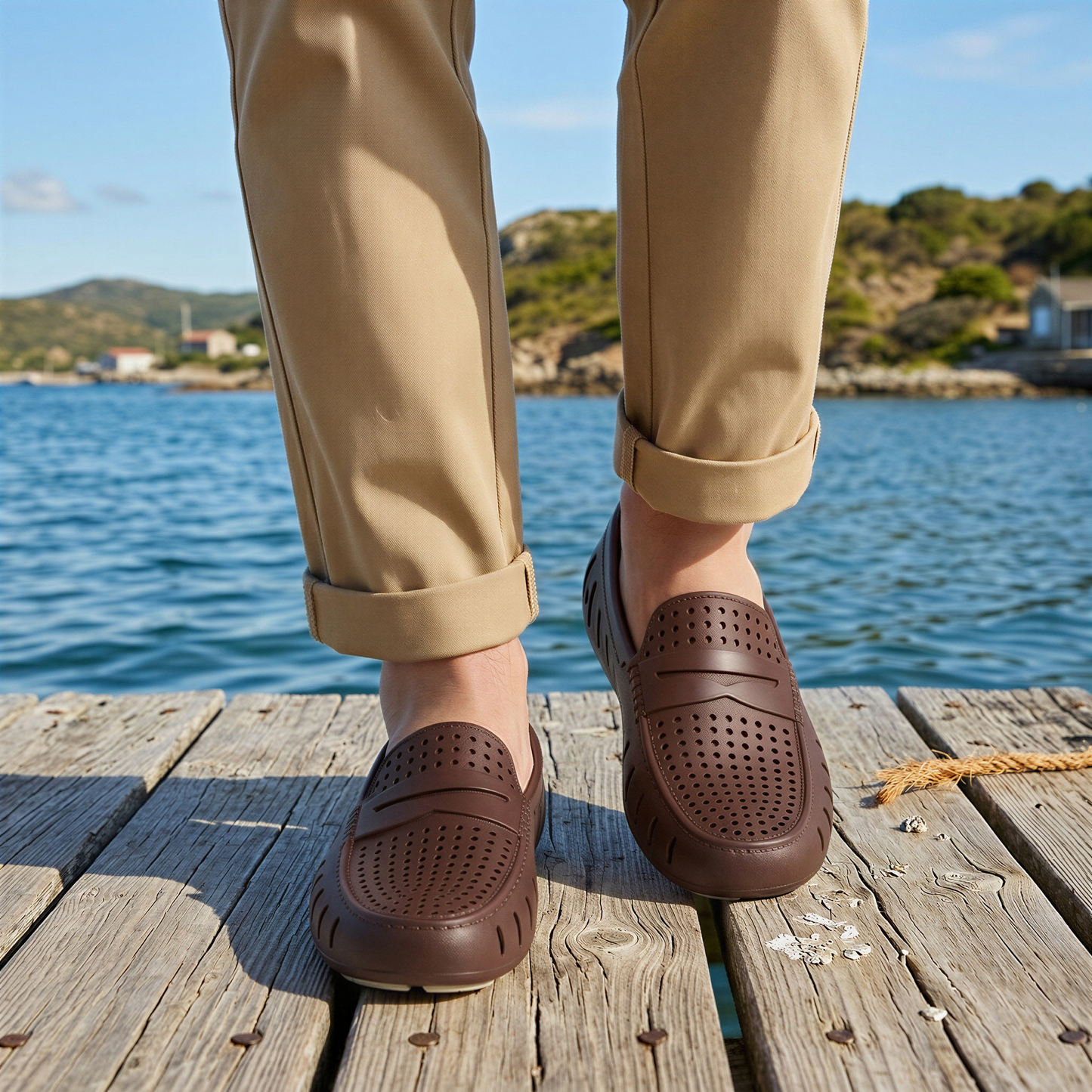 Men's Country Club Driftwood Brown Coconut Loafers