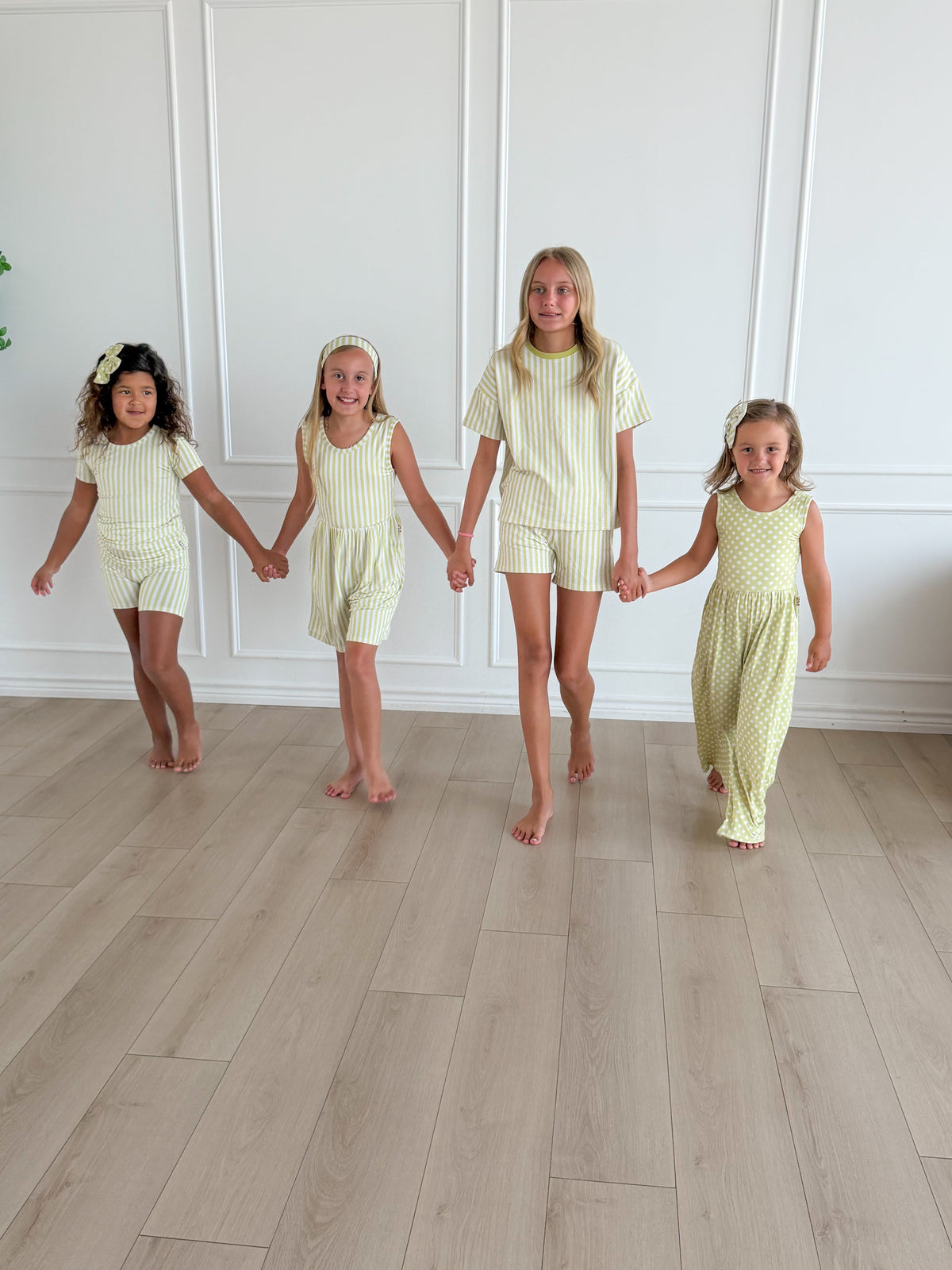 Green Stripe Terry Set