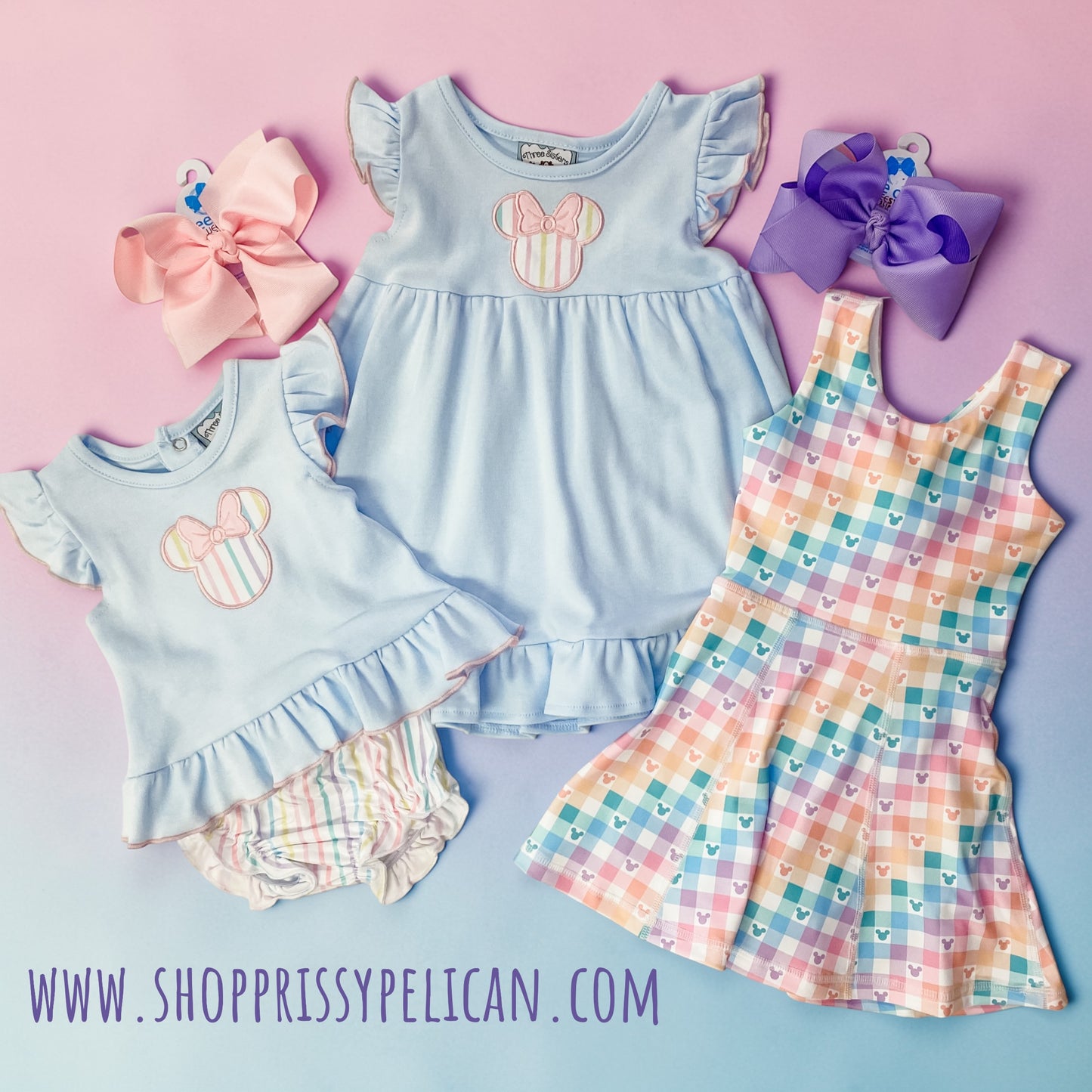 Magical Mouse Appliqué Bloomer Set – Baby & Toddler
