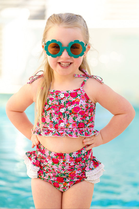 Island Petals High Waisted Bikini