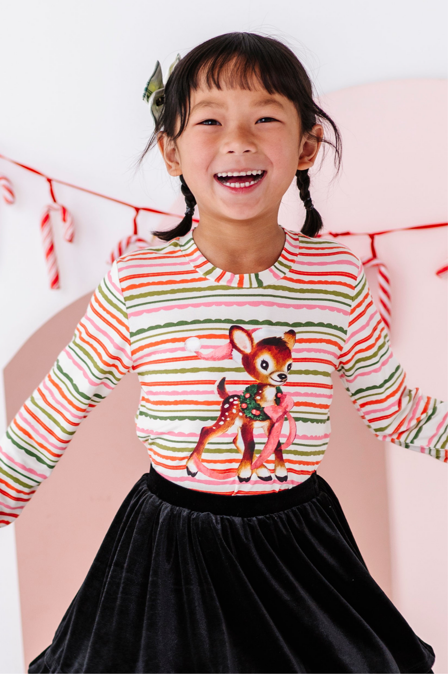 Vintage Reindeer | Bamboo Long Sleeve