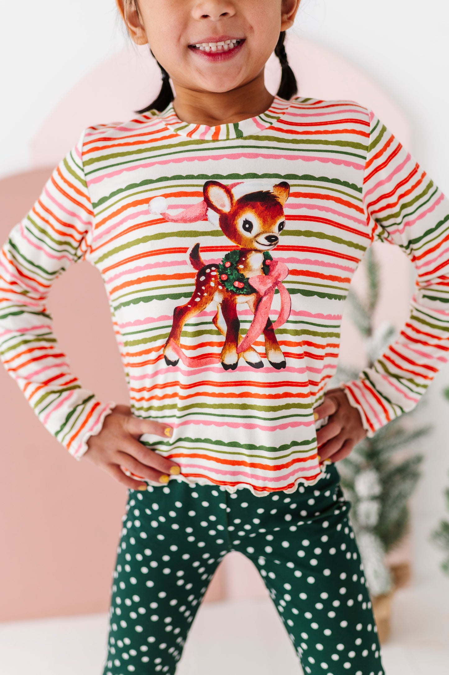 Vintage Reindeer | Bamboo Long Sleeve