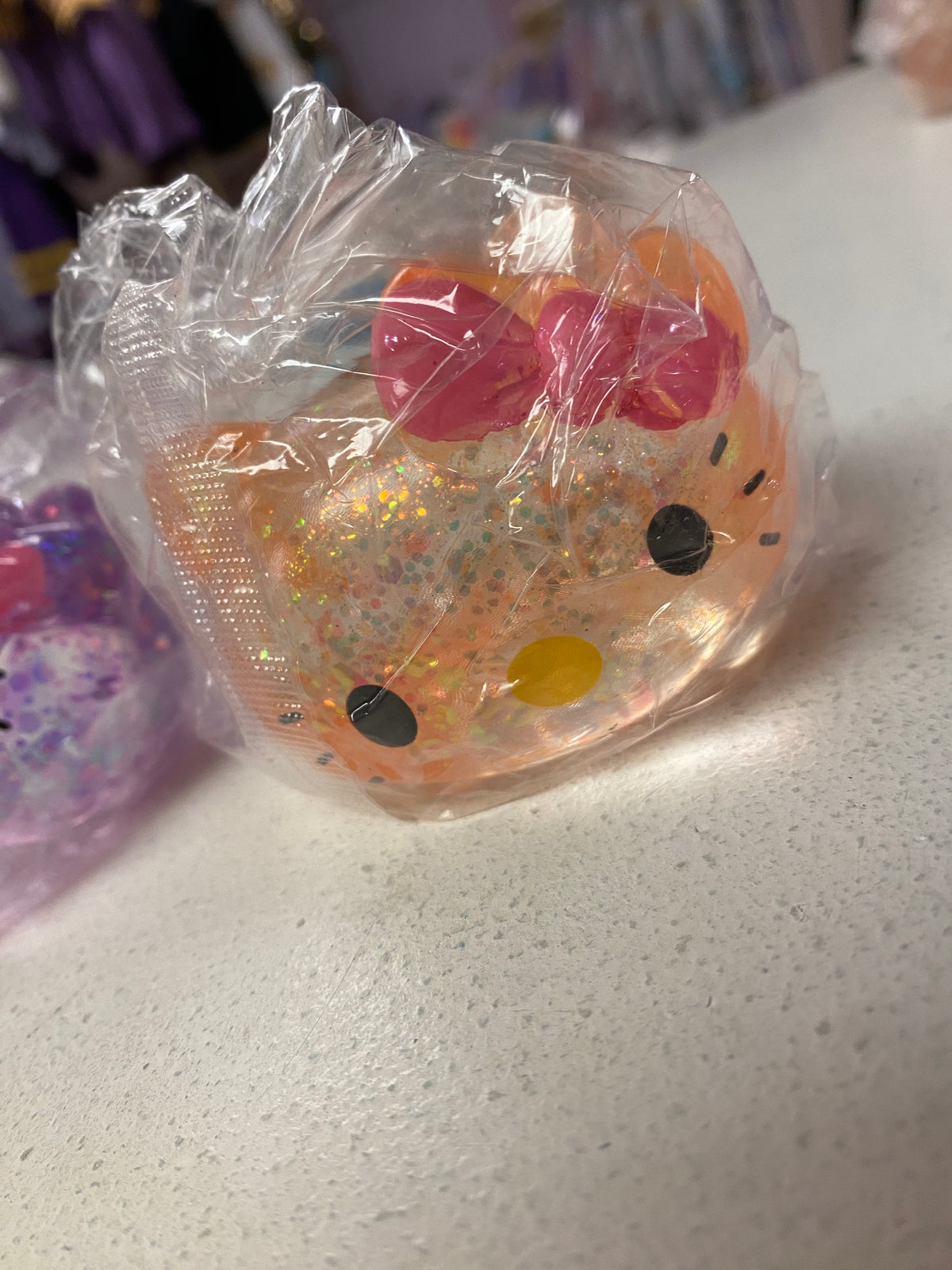 Hello Kitty Sugar Maltose Squishy – Glitter Sensory Fidget Toy