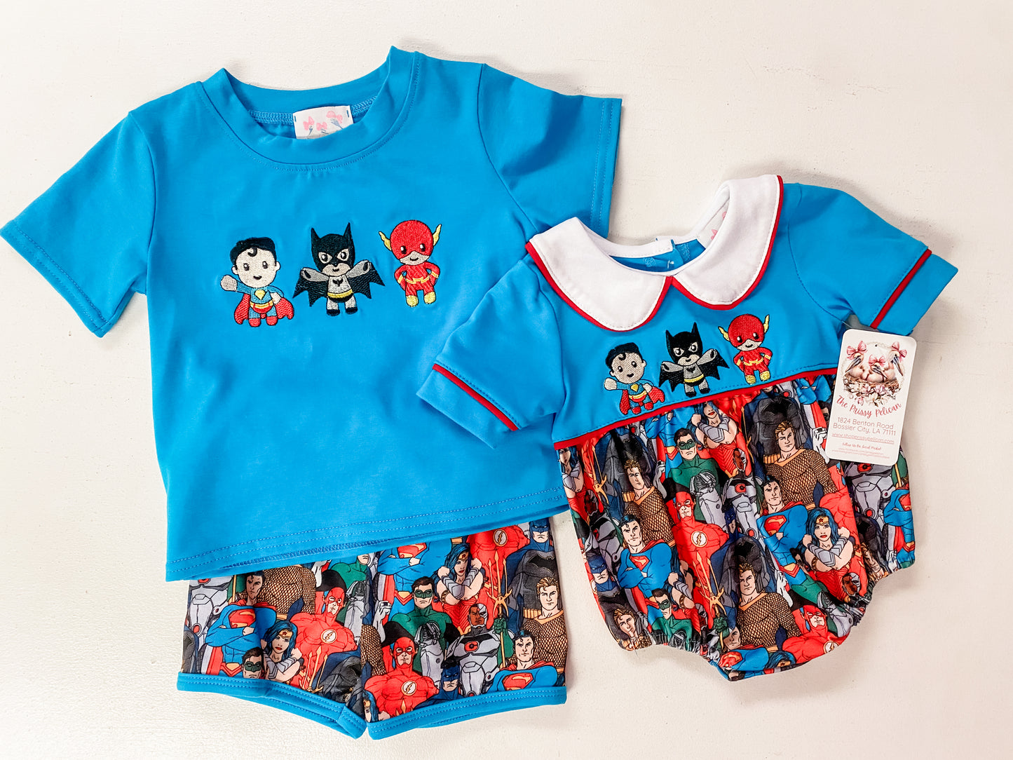 DC Heros embroidery outfits