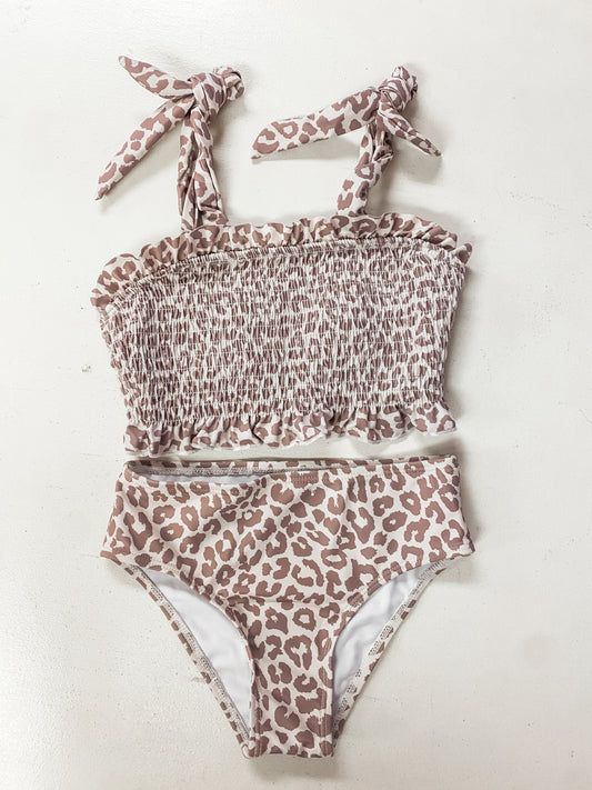 Girls High Demand Ruched Swimsuit