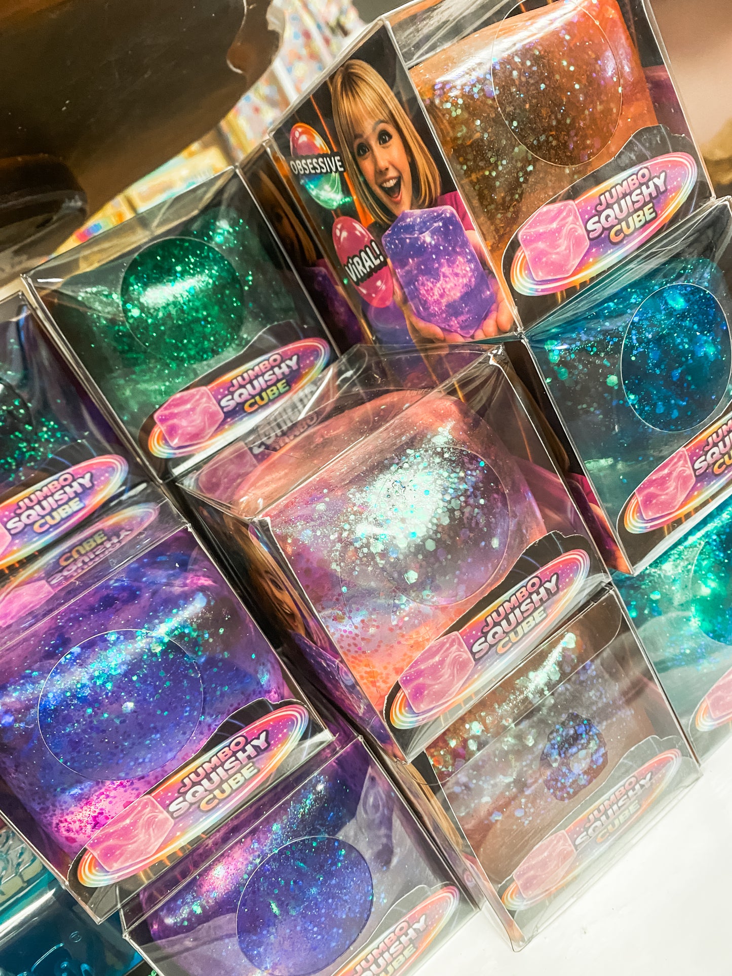 Fun Doh Jumbo Squishy Cube | Giant Glitter Sensory Stress Relief Fidget | Bossier City, LA