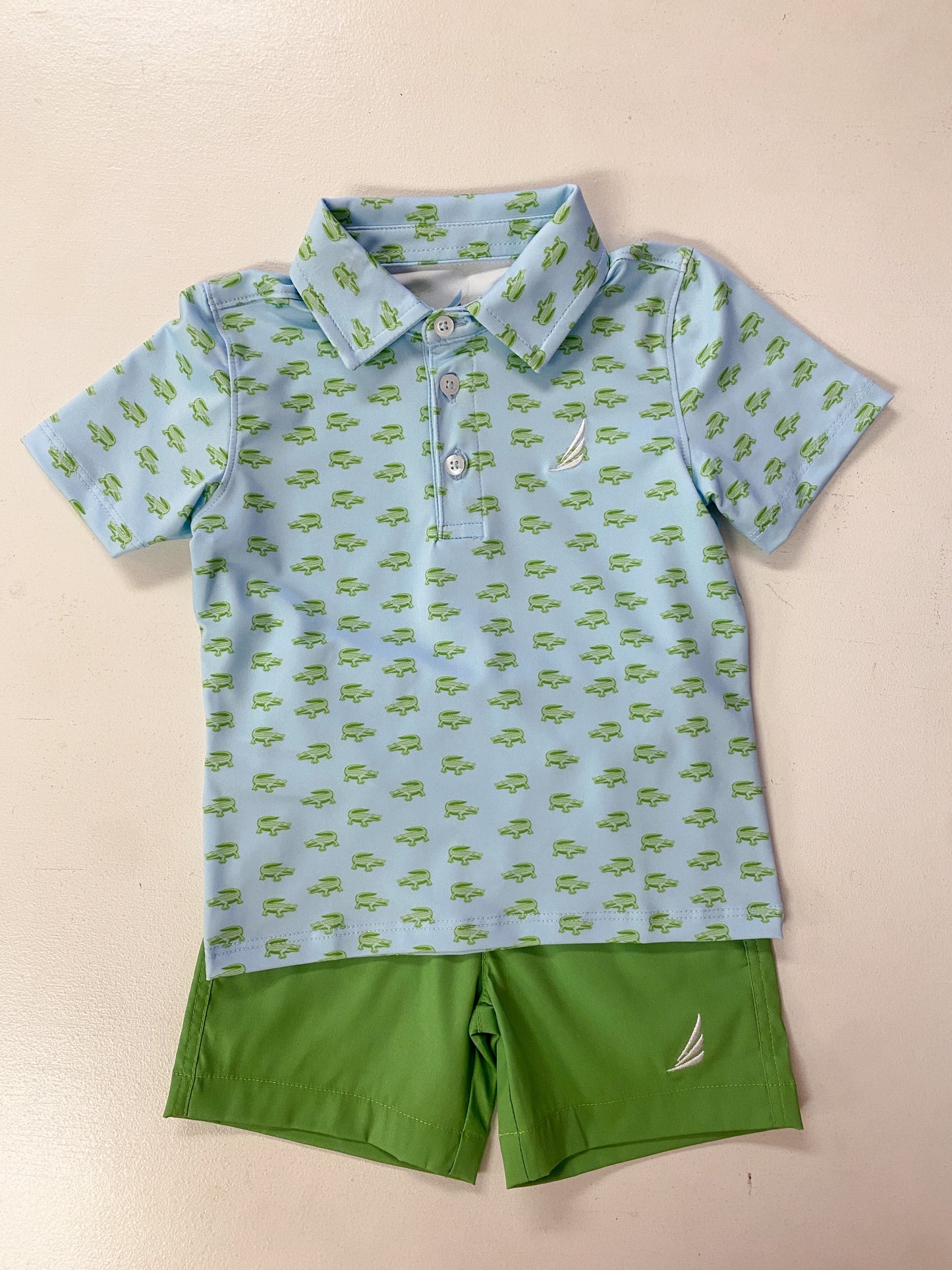 Boys Grass Green Performance Shorts | Bossier City, LA