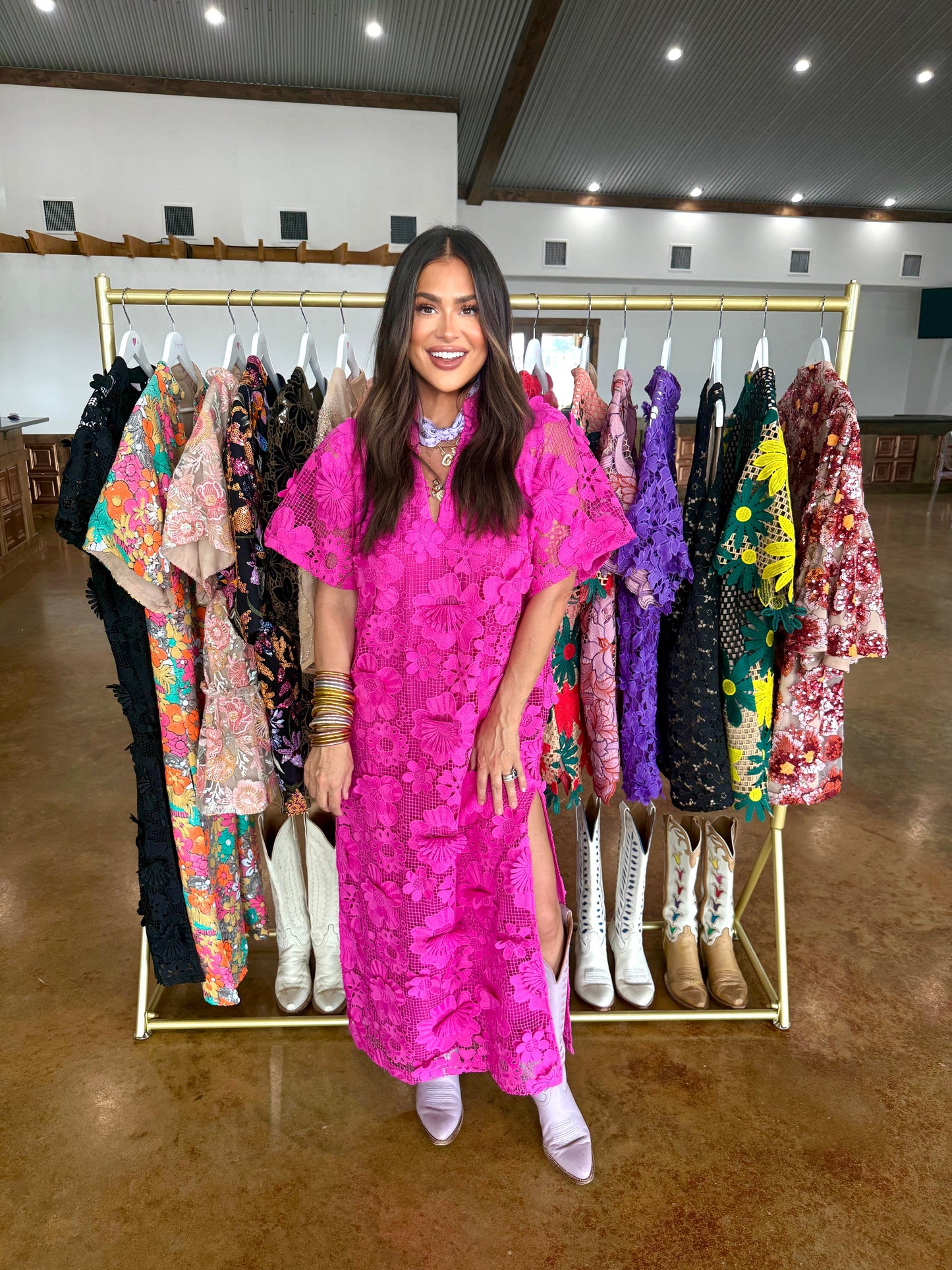 Leighton Magenta Maxi Dress