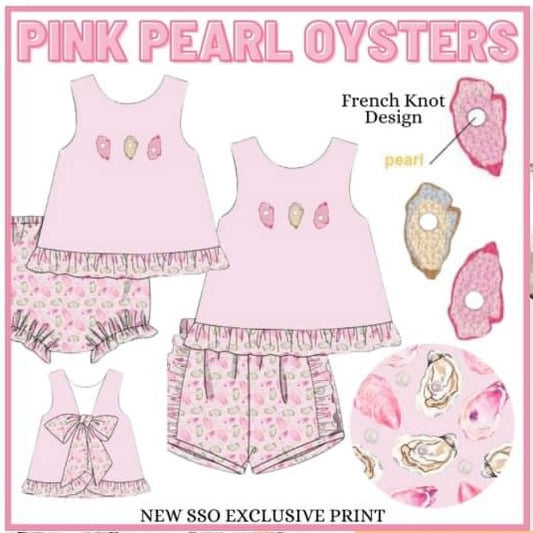Pink Pearl Oysters Set