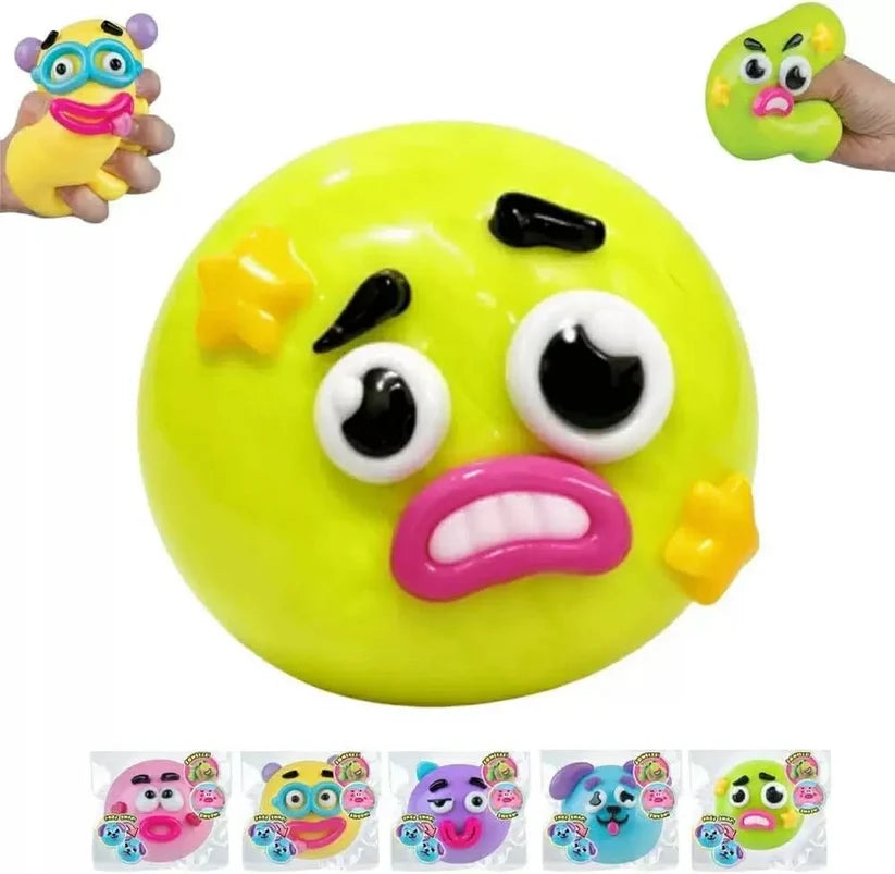 Funny Face Expressions Squishy Ball – Slow Rising Sensory Stress Toy