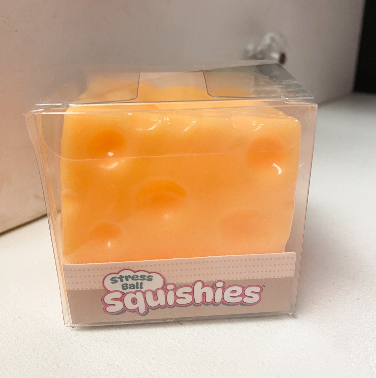 Cheese Cube Slow-Rise Squishy | Cheese Fidget Toy | Sensory Stress Toy