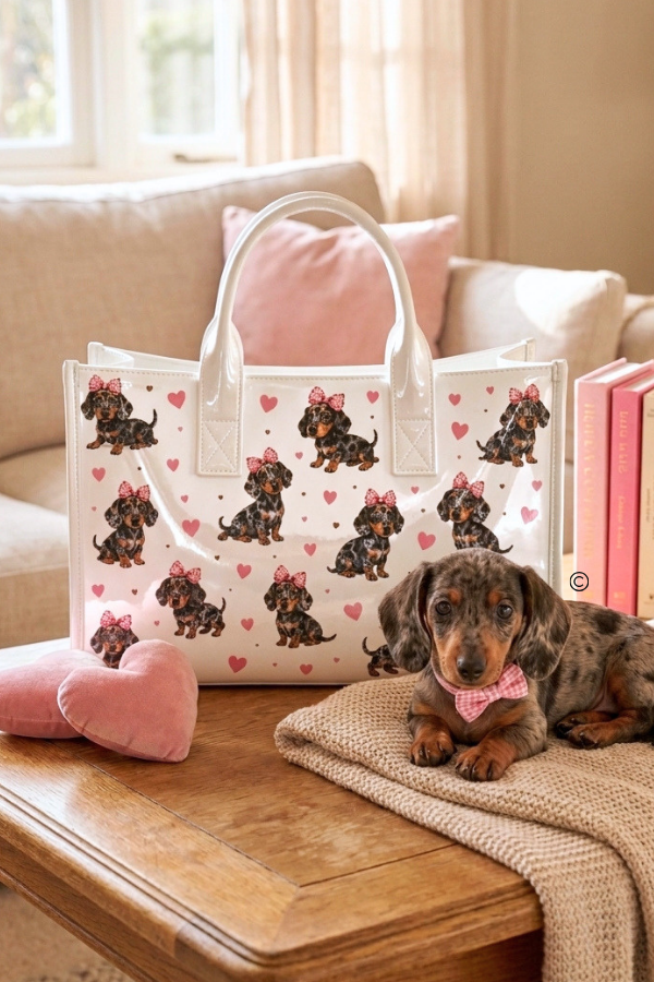 SC - ETA 12/29-1/12 Puppy Love Vinyl Tote©
