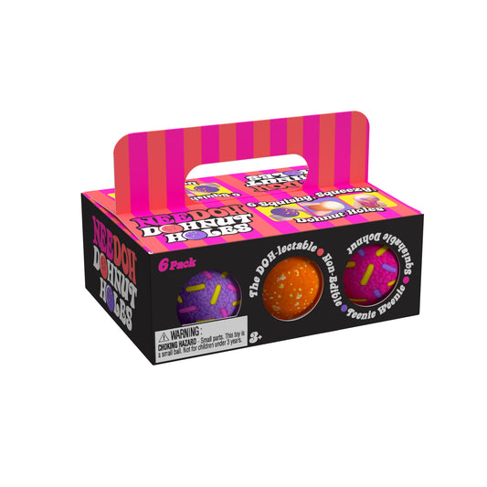 NeeDoh Donut Holes – Teenie NeeDoh Sensory Fidget Toy (6 Pack)
